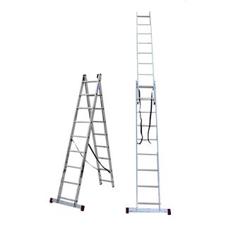 2pcs Single / Double German Aluminium Ladder